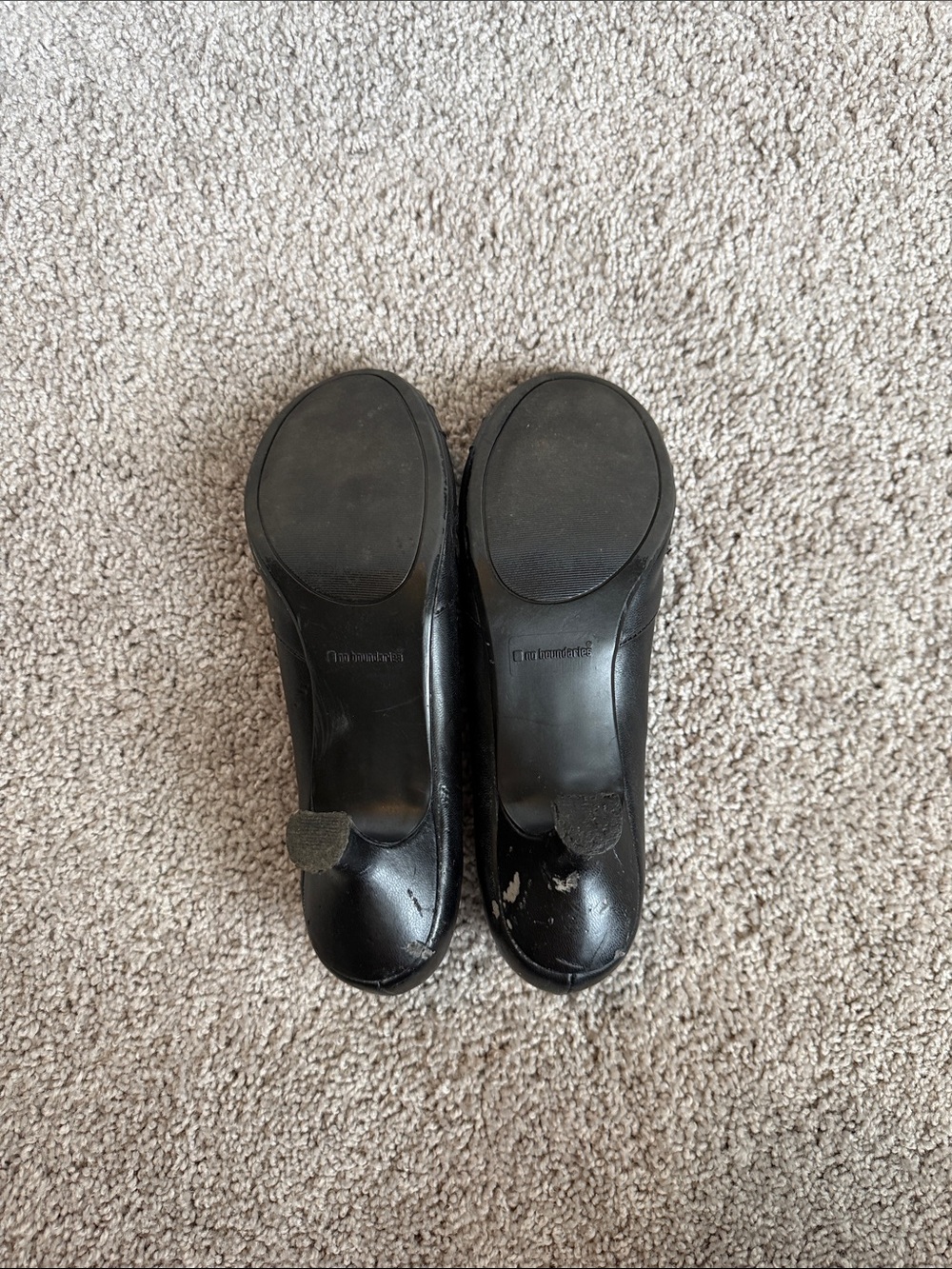 No Boundaries Black Peep-Toe Heels with Bow Detail - Picture 6 of 6
